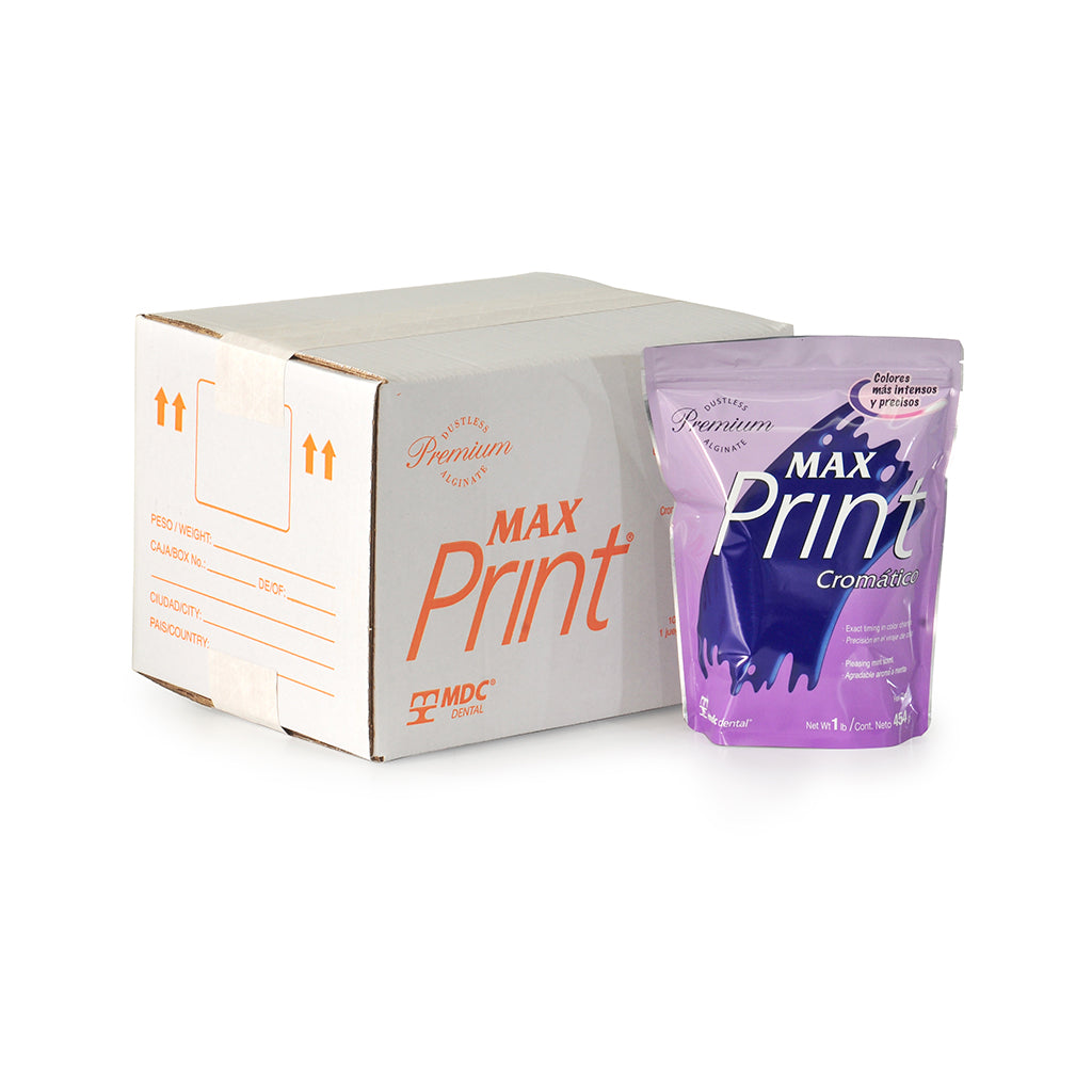 Max Print Chromatic Alginate Impression Material - Fast Set, 10 - 1lb bags.