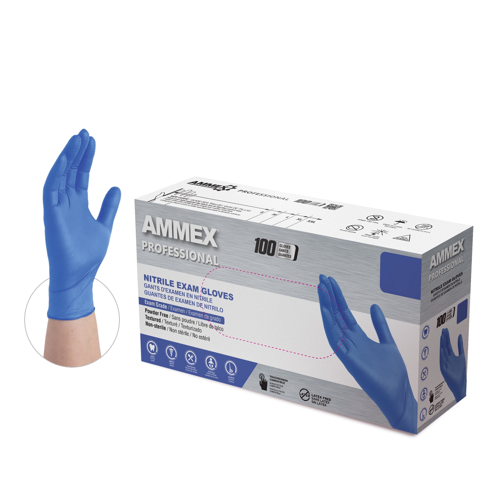 Online 2000 Nitrile Exam/Medical/Cleaning gloves FDA Size Medium 1 Case